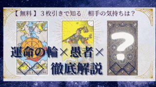 【 まとめ 】　相手の気持ち：運命の輪×愚者×20種類　３枚引き 